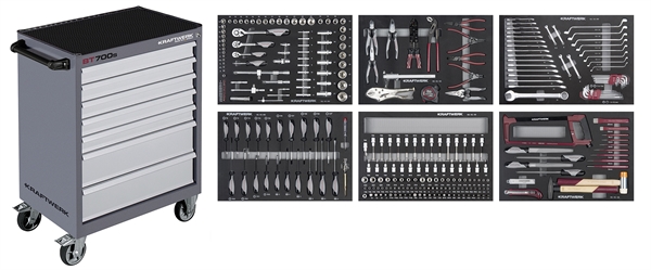 Chariot d'atelier B107, équipé, 304 pcs.