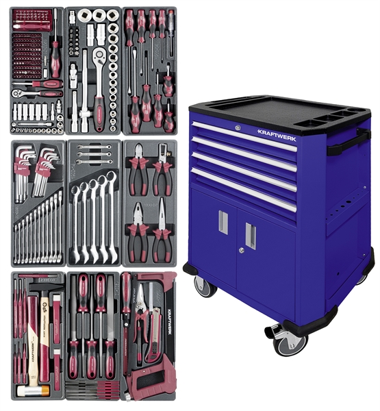 Servante d'atelier P206 bleu, 286 pcs.