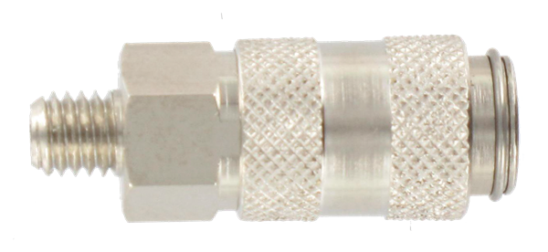 Coupleur laiton nickel.mâle cylindrique