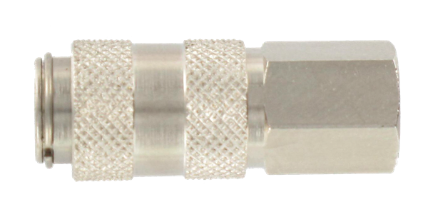 Coupleur laiton nickel.femelle cylindrique