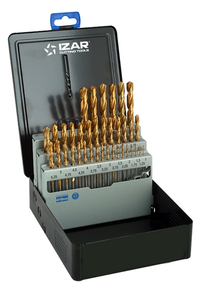 COFFRET 37 FORETS HSS+TIN DIN338N-1010
