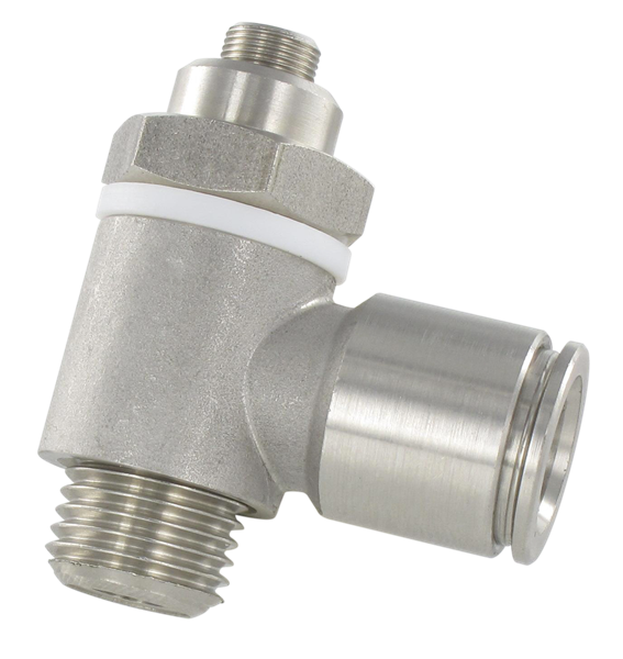 Régulateur débit unidirect.BSP cylindrique échappement