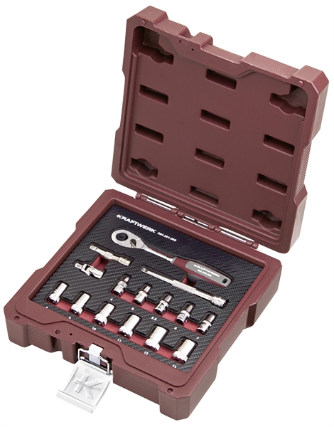 """Coffret de douilles, 1/4"""", 15 pcs."""