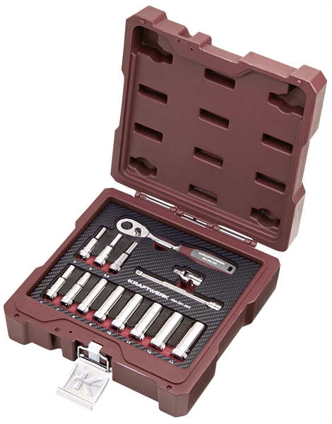 """Coffret de douilles, 1/4"""", 14 pcs."""