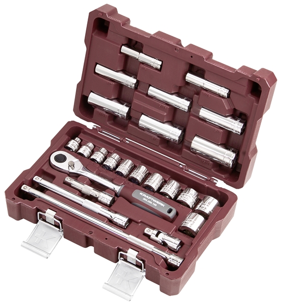 """Coffret de douilles, en pouce, 3/8"""", 24 pcs."""