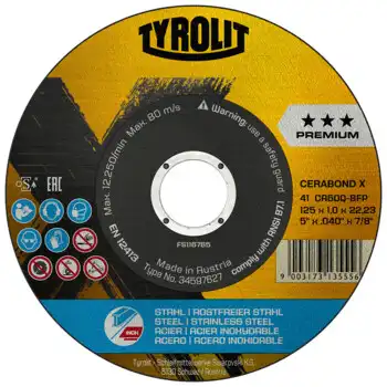 Disque à tronçonner pour meuleuse d'angle