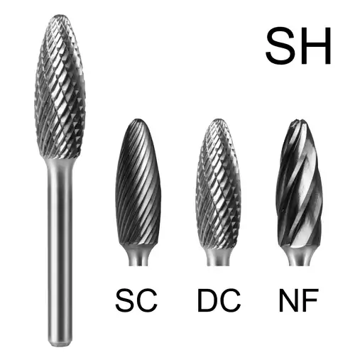 FRAISE LIME CARBURE FLAMME QC. DIAM 3 TYPE H