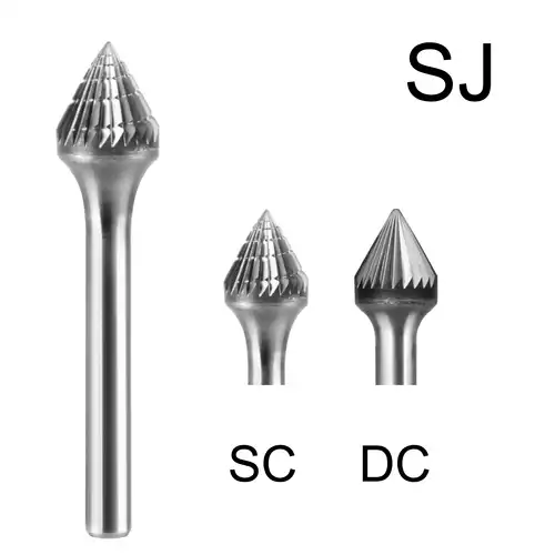 FRAISE LIME CARBURE CONE 60° QC. DIAM 3 TYPE J