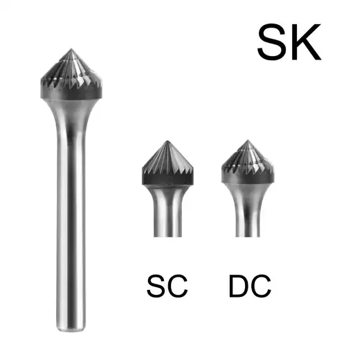 FRAISE LIME CARBURE CONE 90° QC. DIAM 3 TYPE K