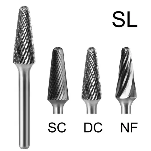 FRAISE LIME CARBURE CONE SPHERIQUE QC. DIAM 3 TYPE L