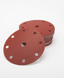 DISQUE PAPIER VELCRO CORINDON D.125 alés 8 - CA76V-B8