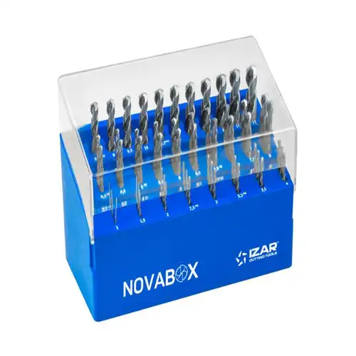 COFFRET 55 FORETS HSS NOVABOX 1-13 MM PAR 0.5 + COTE TARAUDAGE
