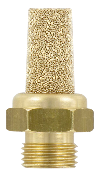Silenc.embase laiton.corps bronze fritté 1/8F