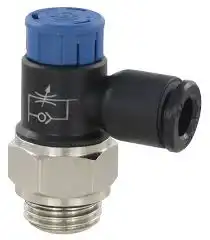 Régulateur de débit BSP cylindrique échappement push to lock