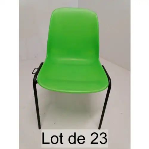 Lot de 23 CHAISE  COQUE AGEC