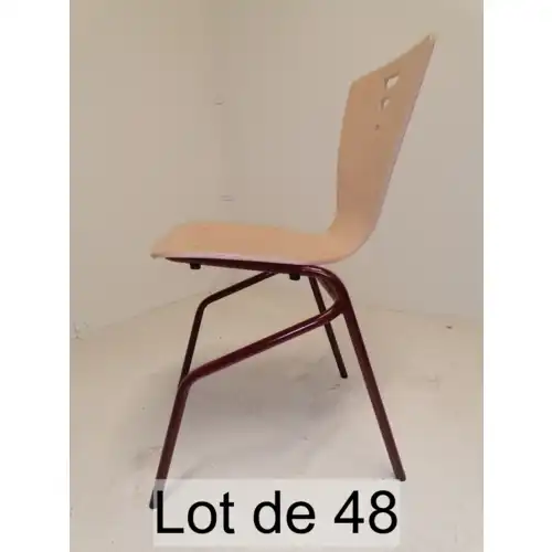Lot de 48 CHAISE  COQUE AGEC