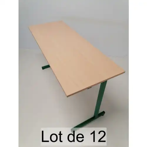 Lot de 12 - TABLE  AGEC - Hauteur : 76