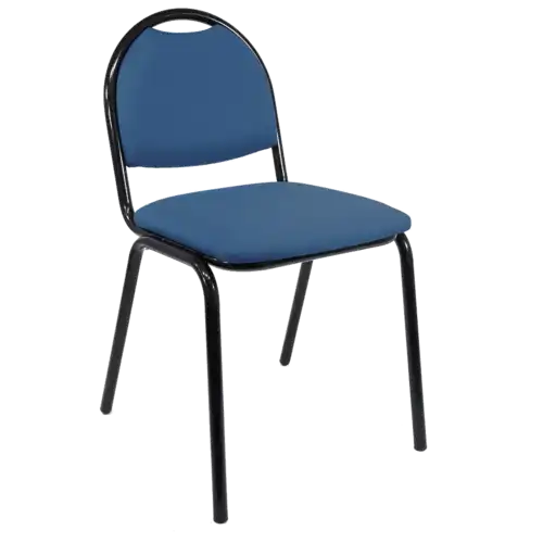 CHAISE ARIOSO ASSISE ET DOSSIER TISSU PIED NOIR