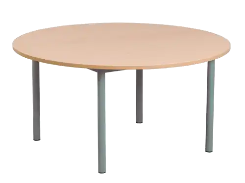 TABLE BERMUDES mélaminé chant ABS - Ø80 cm