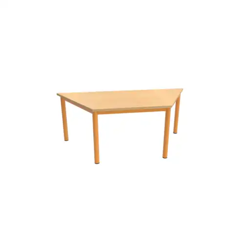 TABLE BERMUDES mélaminé chant ABS - Trapèze 120 cm