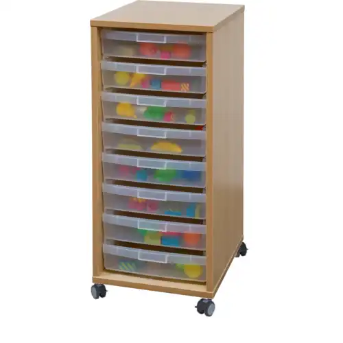 BLOC 1 COLONNE  sur roulettes - H82 cm