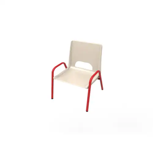 CHAISE MATERNELLE 4 pieds - coque plastique avec accoudoirs