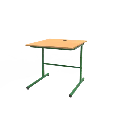 TABLE INFORMATIQUE REGLABLE mélaminé chant ABS - 80 x 50 cm