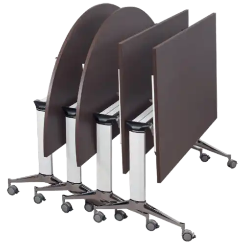 LOT DE 10 TABLE LUSSO mélaminé chant ABS - Ø160 cm pliante