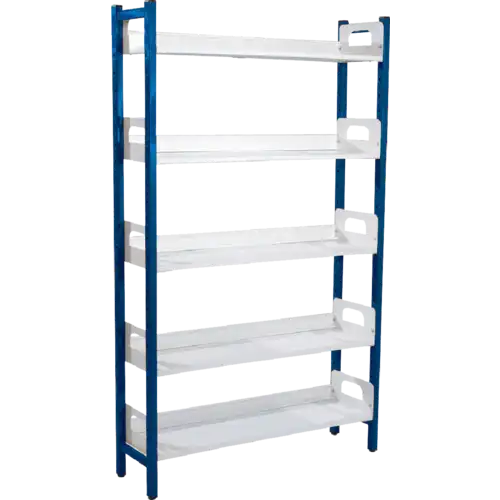 RAYONNAGE NOISY piètement métallique - H180 cm 5 tablettes droites