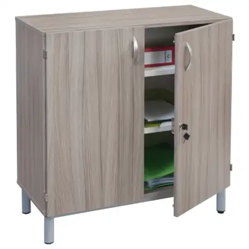 ARMOIRE BASSE 2 portes battantes  - L115 cm sur piètement
