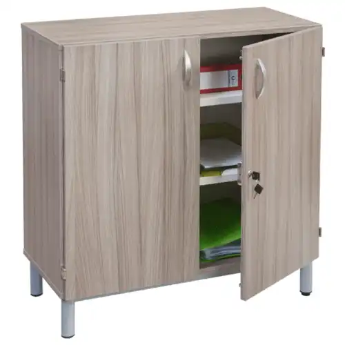 ARMOIRE BASSE 2 portes battantes  - L85 cm sur piètement