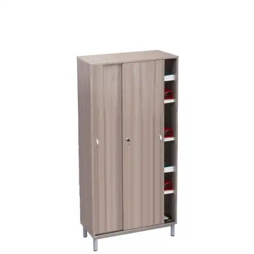 BIBLIOTHEQUE 2 portes coulissantes - L115 cm
