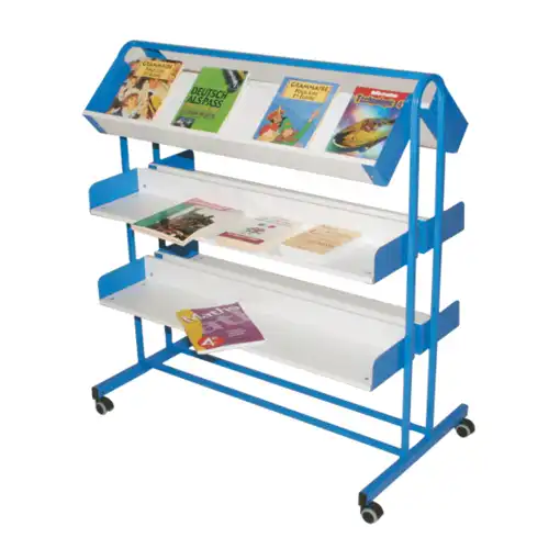 PRESENTOIR A LIVRES sur roulettes - L112 cm