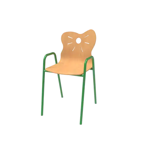 CHAISE SOURIS 4 pieds appui sur table - empilable avec accoudoirs