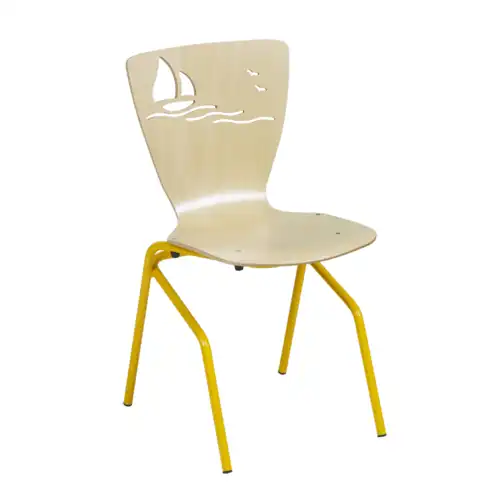 CHAISE VOILE 4 pieds appui sur table - empilable
