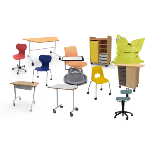 Mobilier scolaire flexible
