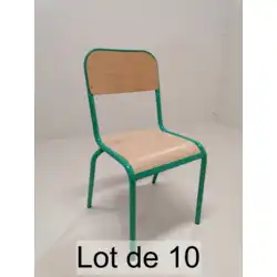 Lot de 10 - CHAISE  AGEC - Hauteur : 35