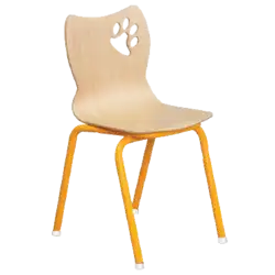 Chaise maternelle Alaska avec embouts enrobants insonorisants
