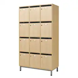 BLOC 12 CASES sur piétement - L105 cm