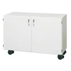 BLOC 15 CASES sur roulettes - L105 cm 2 portes battantes