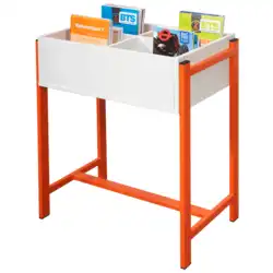 BAC A LIVRES sur piétement - H85 cm