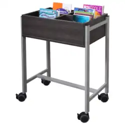 BAC A LIVRES sur roulettes - H85 cm