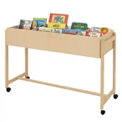 BAC A LIVRES sur roulettes - H85 cm