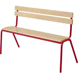 BANC AVEC DOSSIER hêtre massif - L160 cm