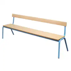 Banc maternel avec dossier mélaminé - longueur 160 cm