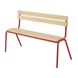 BANC AVEC DOSSIER hêtre massif - L200 cm