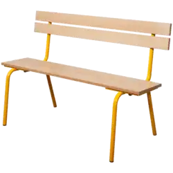 BANC AVEC DOSSIER mélaminé - L200 cm