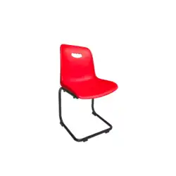 CHAISE Coque Polypropylène appui sur table avec piètement luge