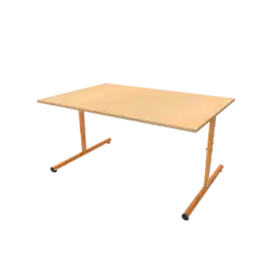 TABLE BERMUDES stratifié chant ABS - 120 x 60 cm
