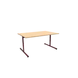TABLE BERMUDES Réglable stratifié chant alésé  - 120 x 60 cm